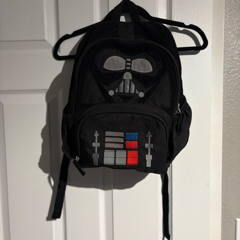 Pottery Barn Kids Star Wars Darth Vader Backpack Black Corduroy Small School Bag